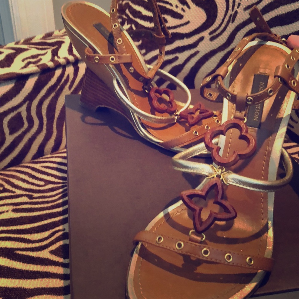 Louis Vuitton Luxury Wedge 36